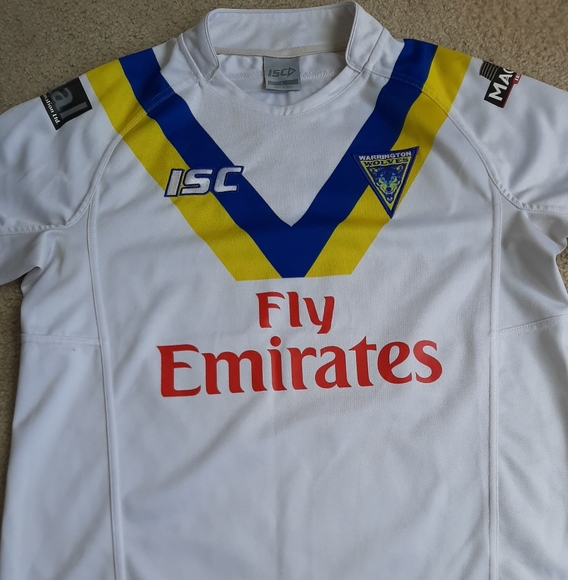 Warrington wolves Large Rugby League Replica top - Picture 5 of 9